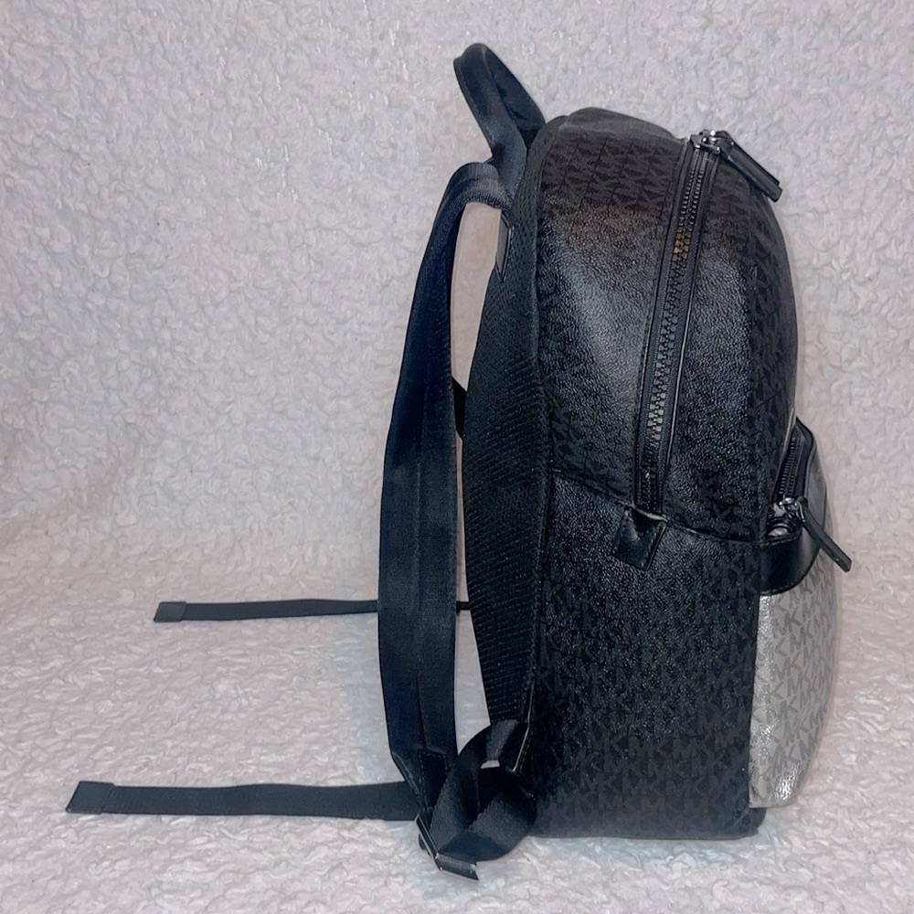 Michael Kors MK Unisex Jet Set Metallic Color Block Signature Logo Backpack - Picture 10 of 16